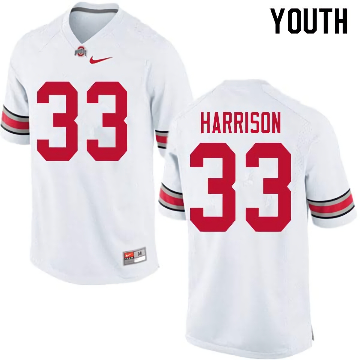 Zach Harrison Ohio State Buckeyes Youth NCAA #33 Nike White College Stitched Football Jersey PHO6056EJ